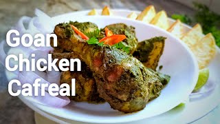 Chicken Cafreal  Goan Chicken Recipe [upl. by Alorac]