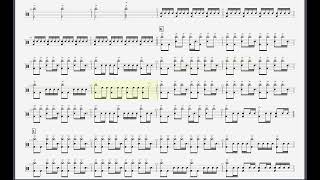 Ling tosite sigure 凛として時雨  Abnormalize drum tab score sheet music [upl. by Rfinnej]