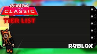 RANKING ROBLOX THE CLASSIC EVENT GAMES TIER LIST [upl. by Abehsile]