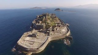 「軍艦島空景 4K」 Gunkanjima Aerial Shoot 4K [upl. by Nnuahs]