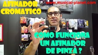 Como funciona un afinador Cromatico de pinza  afinar cualquier instrumento musical [upl. by Crista]