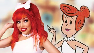 FLINTSTONES Makeup Transformation  Wilma Inspired Look [upl. by Pietje233]