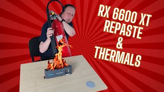 RX 6600XT Repaste amp Thermals [upl. by Aneis849]