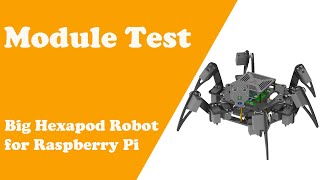 Chapter3 Module Test Big Hexapod Robot for Raspberry Pi [upl. by Giorgia711]