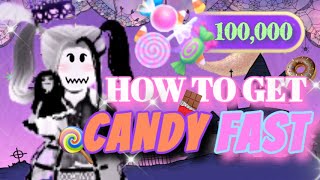 HOW to get CANDY FAST Royale High  NotGracePlayzz [upl. by Xerxes705]