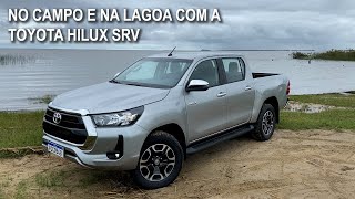 Hilux é tudo isso Levamos pra onde ela gosta terra campo e lagoa [upl. by Arataj]