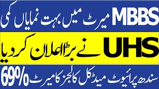 Big News UHS Private Medical College Merit listSindh Private MBBS Merit list MDCAT 2023 Latest News [upl. by Adyht]