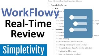 Organize Your Brain with WorkFlowy RealTime App Review [upl. by Ykcir]