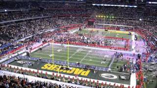 Packers superbowl celebration at Dallas Cowboys Stadium [upl. by Flosi]