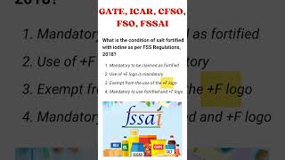 FSSAI Exams Important Questions 📝⁉️ Food Packaging shorts exam [upl. by Nosnev]