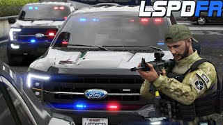 GTA 5 LSPDFR  Tahoe Flips After Fleeing  Drug Task Force  lspdfr [upl. by Stout716]