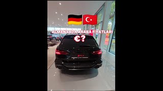 🇹🇷🇩🇪ALMANYADA ARABA FİYATLARI 🇩🇪🇹🇷 [upl. by Peih]