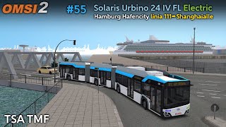 OMSI 2 55 Solaris Urbino 24 IV FL Electric by Iwo  Hamburg Hafencity linia 111 [upl. by Trisha]