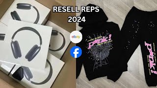 HOW TO RESELL REPS IN 2024 Airpods Sp5der Cologne [upl. by Bocaj]