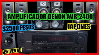 Amplificador DENON AVR2400 Dolby prologic biamplificable vendido [upl. by Gennie]