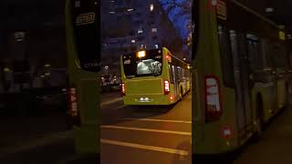 Autobuzul MercedesBenz Citaro Hybrid 7082 pe linia 205 langa Cismigiu [upl. by Yrtua]