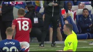 James WardProwse Red Card Chelsea vs Nottingham Forest 11 All Goals and Extended Highlights [upl. by Ladin]