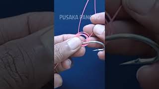 Simplest Hook Knot Technique  How To Tie A Hook [upl. by Nirehs940]