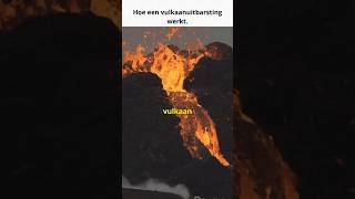 Een vulkaanuitbarsting Hoe werkt dit Uitleg in 60 seconden lava natuur weetjes [upl. by Sido732]