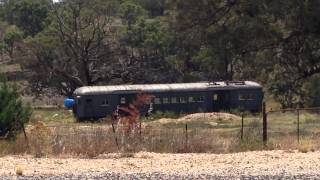 Red Rattler car C3122 at Rylstone [upl. by Rosabelle]