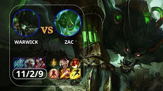 WARWICK JUNGLE VS ZAC JUNGLE  for start  I stole the enemys jungle campsleagueoflegends [upl. by Fadiman]