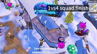 Bgmi game 1vs4 1😈 squad finish👿bgmi [upl. by Eseerehs240]