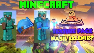 MİNECRAFT SONOYUNCU TEXTURE PACK NASIL İNDİRİLİR  SONOYUNCU TEXTURE PACK KURMA [upl. by Eerbua794]