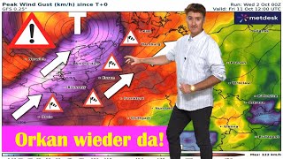 Orkan wieder drin Ist da was im Busch um den 10 Oktober Regional goldener Oktober ECMWF warm [upl. by Imre613]