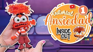 Ansiedad Amigurumi parte 1 tutorial españolingles INSIDE OUT [upl. by Imogen]