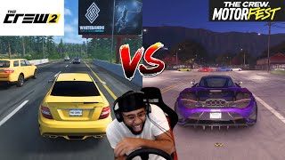 The Crew vs The Crew 2 vs The Crew Motorfest  Graphics Physics and Details Comparison [upl. by Alset712]