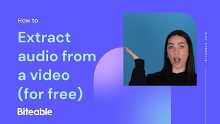 How to extract audio from a video for free [upl. by Katti]