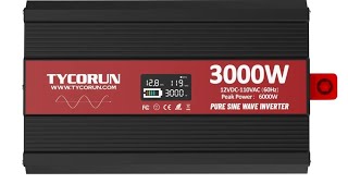 199 TYCORUN 3000w 12V Power Inverter [upl. by Belford]