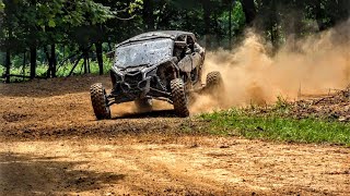 CanAm Maverick X3 MAX XRS Turbo Rip on our UTV SXS Track [upl. by Kruger110]