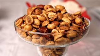 Holiday Spiced Nuts  Laura Vitale  Laura in the Kitchen Ep 257 [upl. by Orecic]