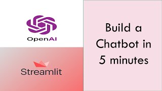 Build a simple chatbot using Streamlit and OpenAI model [upl. by Niltak]