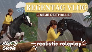 Regentag VLOG 🌧 im Frühling Geländetraining amp Dressur in der neuen Reithalle 😍 SSO RRP Star Stable [upl. by Richardson200]