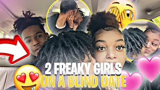 2 FREAKY GIRLS ON A BLIND DATE 😍 THEY KISSED 😳 [upl. by Ellesirg]