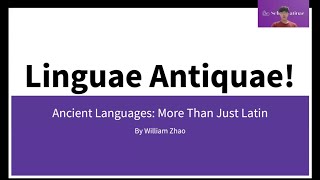 Ancient Languages More Than Just Latin [upl. by White]