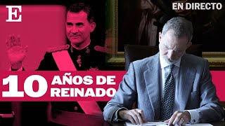 FELIPE VI EN DIRECTO  La celebración de los 10 años de la coronación del rey  EL PAÍS [upl. by Corvese]