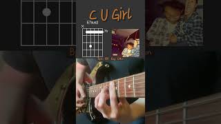 C U GIRL  Steve Lacy  Guitar Cover With Chords  shorts [upl. by Refeinnej146]