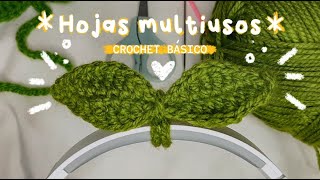 Hojas multiusos🌱💖  crochet beginner friendly  crochet sprout [upl. by Ran]