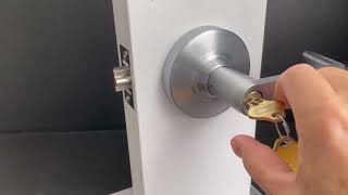 Schlage ND81 Accessible Storeroom Lock Operation [upl. by Kuhlman]