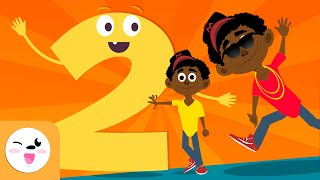 The Number 2 for kids  Learning to Count  Numbers from 1 to 10  The Number Two Song [upl. by Gnuhp]