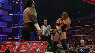 Triple H vs Umaga Lumberjack Match RAW Nov 122007 [upl. by Lytsirk]