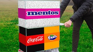 Experiment Coca Cola VS Mentos amp Fanta VS Mentos [upl. by Harald]