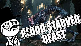 Blood Starved Beast Vs Threaded Cane  Bloodborne [upl. by Sueddaht]