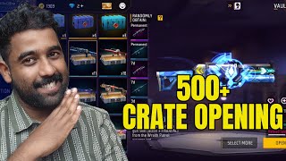 Opening 500 Gun Crates in Free Fire  free fire crate opening  free fire crate opening malayalam [upl. by Aryt412]