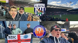 WBA VS ALDERSHOT VLOG PYROS LIMBS A WIN AS THE SHOTS TAKE OVER THE HAWTHORNS [upl. by Ettenahc379]