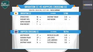 Brighton 2nd XI v Hoppers Crossing 2nd XI [upl. by Willett]