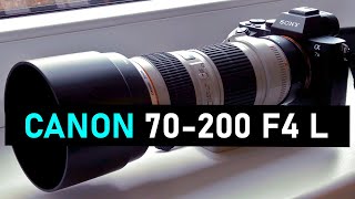 Canon 70200 F4 L on Sony A7 Cameras sonyalpha canon [upl. by Ettecul138]